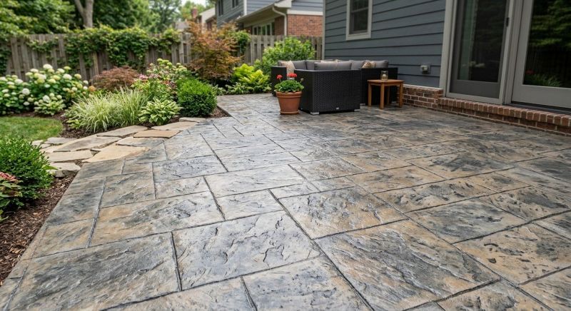 Patio Overlay Installation in Fort Worth, TX