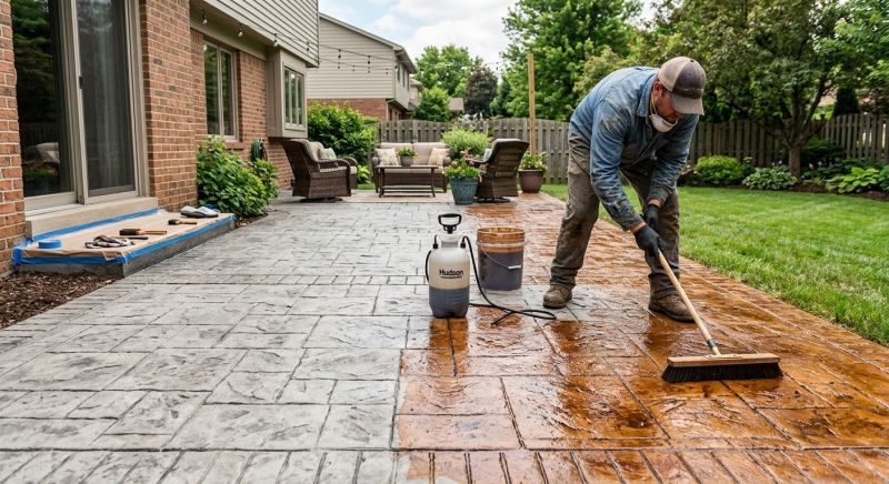 Cement Staining in Fort Worth, TX