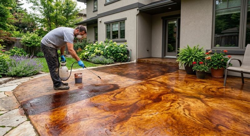 Concrete Floor Staining in Fort Worth, TX