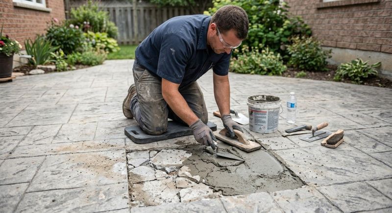 Decorative Concrete Repair in Cumming, GA