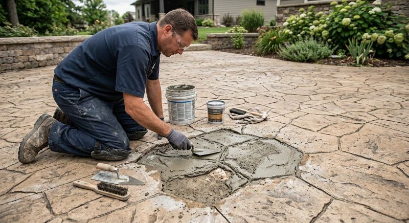 Decorative Concrete Repair in Columbia, SC