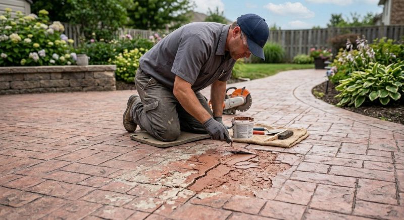 Decorative Concrete Repair in Providence, RI