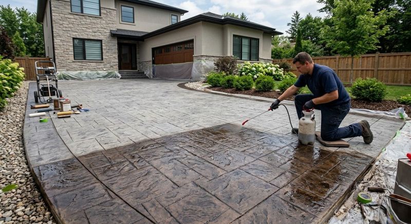 Stained Concrete Installation in Corpus Christi, TX