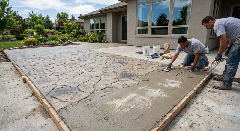 Stamped Concrete Construction in Dallas, TX