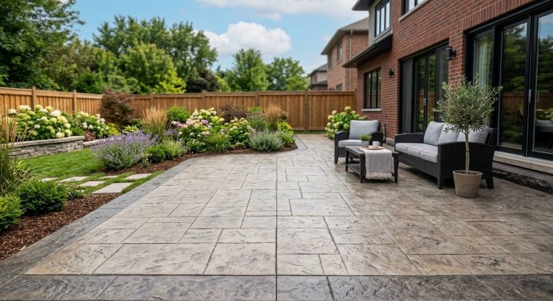Stamped Concrete Replacement in Frisco, TX