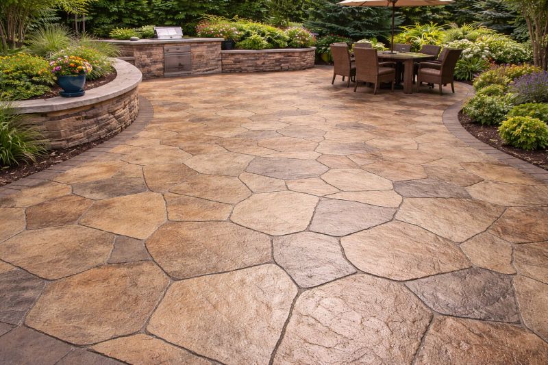 Stamped Concrete Resurfacing in Frisco, TX